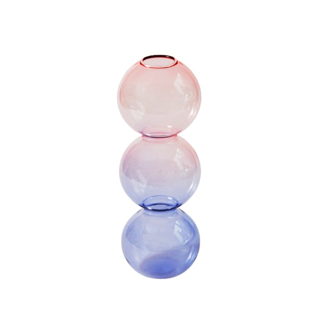 Modern Glass Candleholder-Ocean Blue | Bowlift
