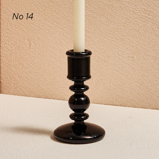 Modern Glass Candleholders - Transparent | Bowlift