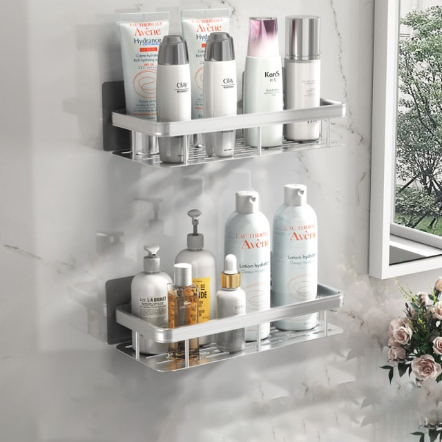 BowLift | Metal Suction Cup Bathroom Shelves