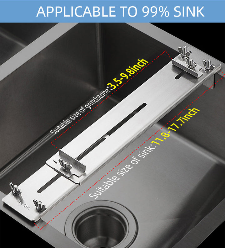 BowLift | Adjustable Stone Base Sink Knife Sharpener Holder