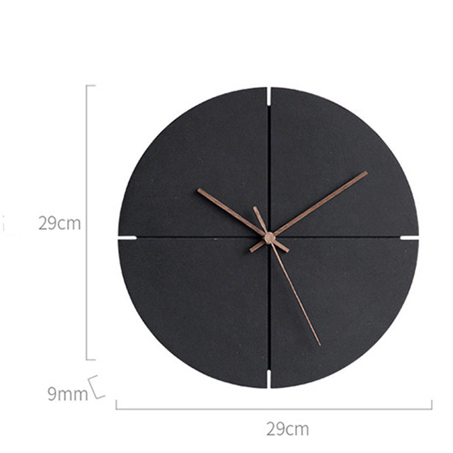 Elegant Nordic Minimalist Wooden Wall Clock | Bowlift