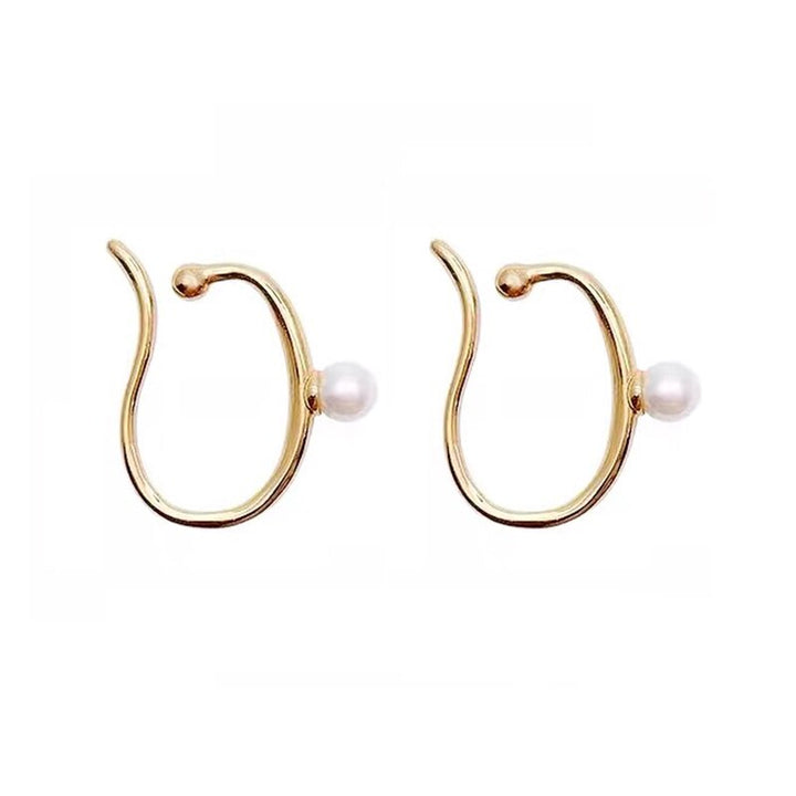 BowLift | Minimalist Simulated Round Small Pearl Ear Cuff Earrings For Women