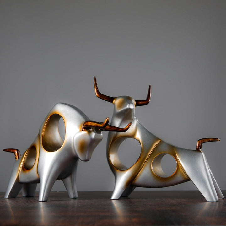 Nordic Style Bull Sculpture Home Decor | Bowlift