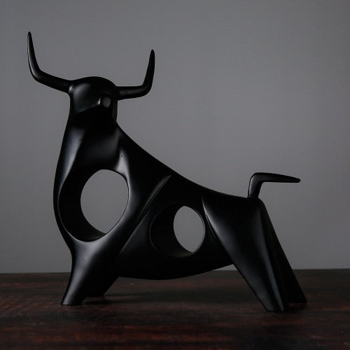 Nordic Style Bull Sculpture Home Decor | Bowlift