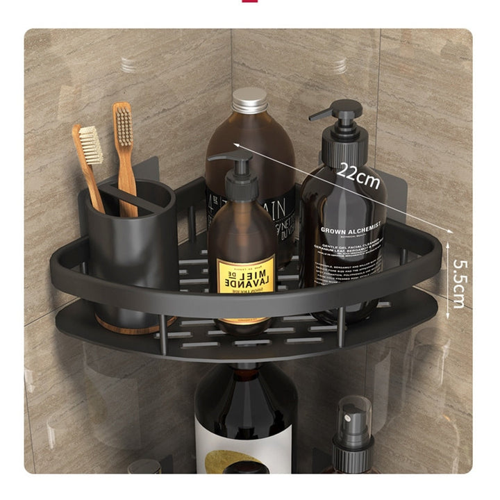 BowLift | Metal Suction Cup Bathroom Shelves