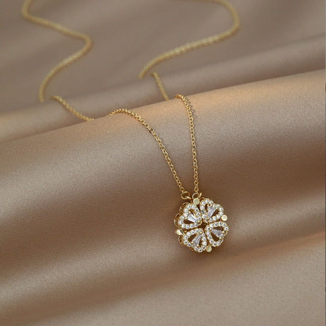 BowLift | Cute Four Heart Magnet Necklace