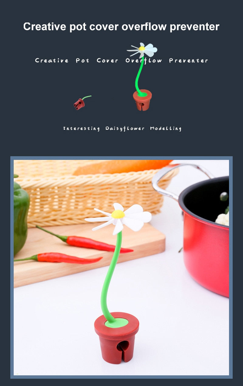 BowLift | Cute Daisy Pot Overflow Protector Lifter