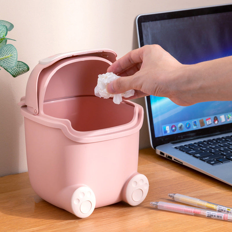 Lazy Penguin Office Mini Trash Can | Bowlift