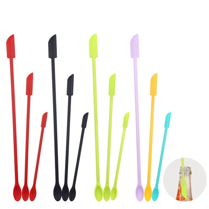 BowLift | Flexible Long Handle Bottle Scraper Spoon Set