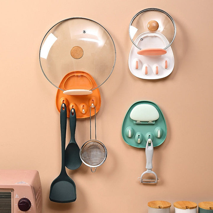BowLift | Cat Paw Wall-Mounted Pot Lid Holder Rack