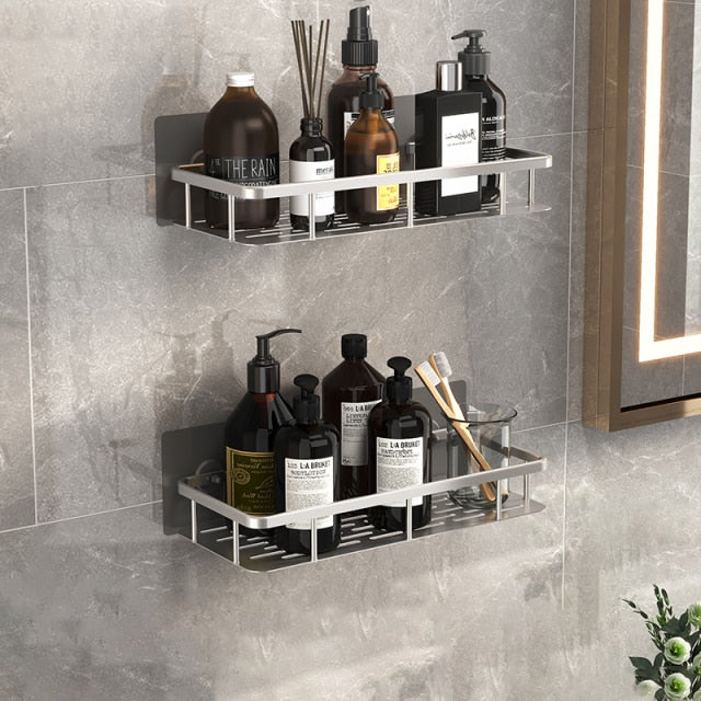 BowLift | Metal Suction Cup Bathroom Shelves