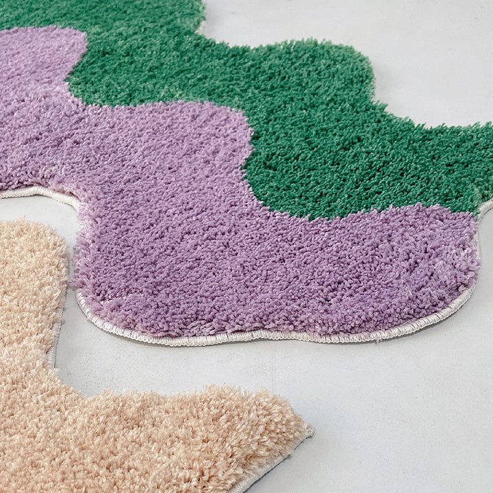 Wavy 2-toned Narrow Rug | Bowlift