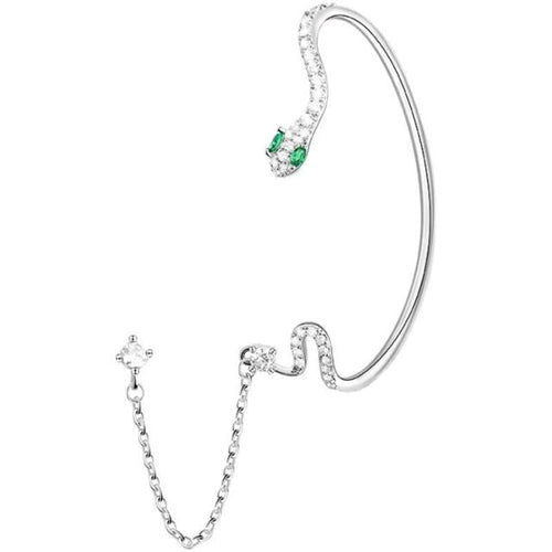 BowLift | Ear Clip Dangle Snake Hoop Earrings