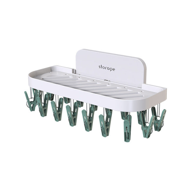 BowLift | Wall-Mounted Hooks Bathroom Drying Rack