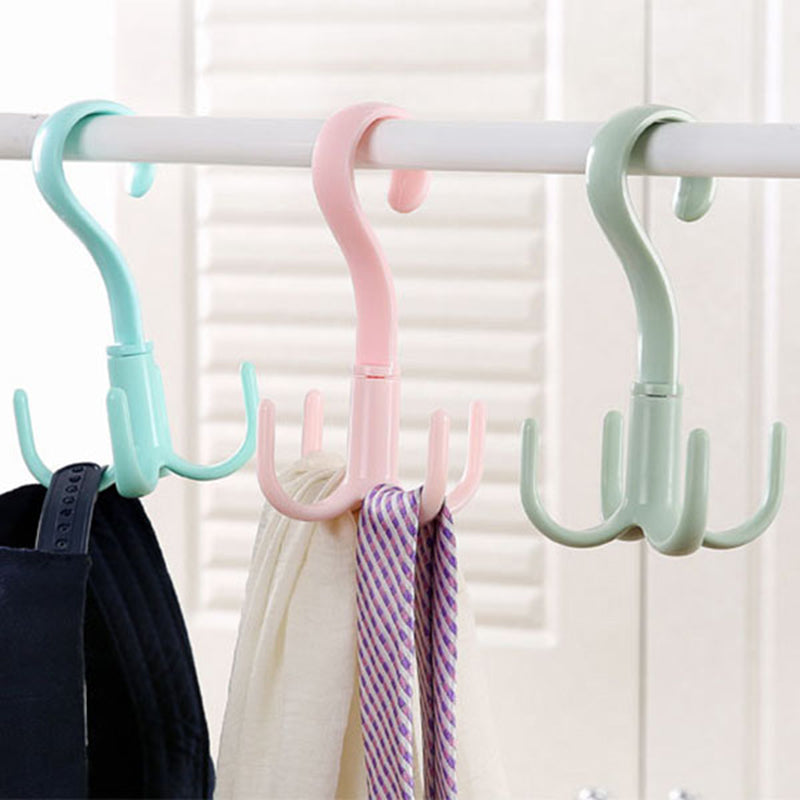 Rotating Four-Claw Wardrobe Organizer Hanger | Bowlift