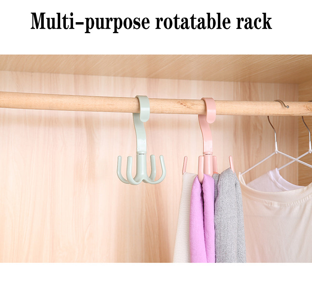 Rotating Four-Claw Wardrobe Organizer Hanger | Bowlift