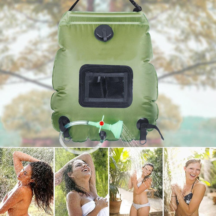 Soar-Powered Portable Travel Heated Shower Bag | Bowlift