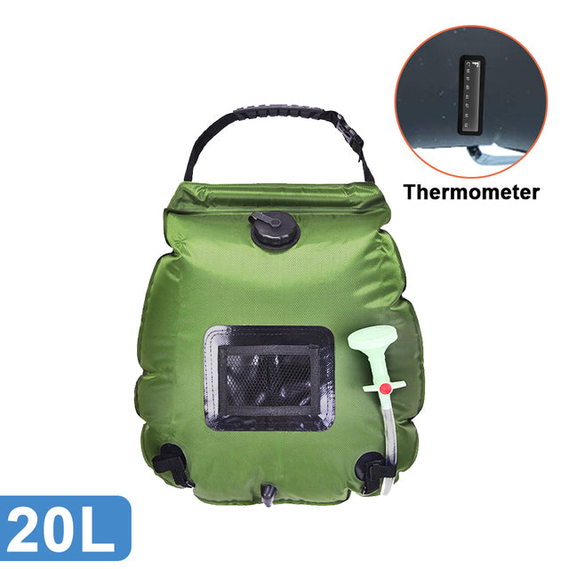 Soar-Powered Portable Travel Heated Shower Bag | Bowlift