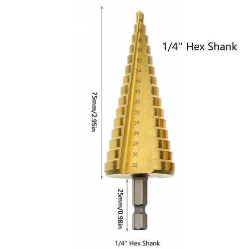 BowLift | Titanium Drill Cone Bit Set