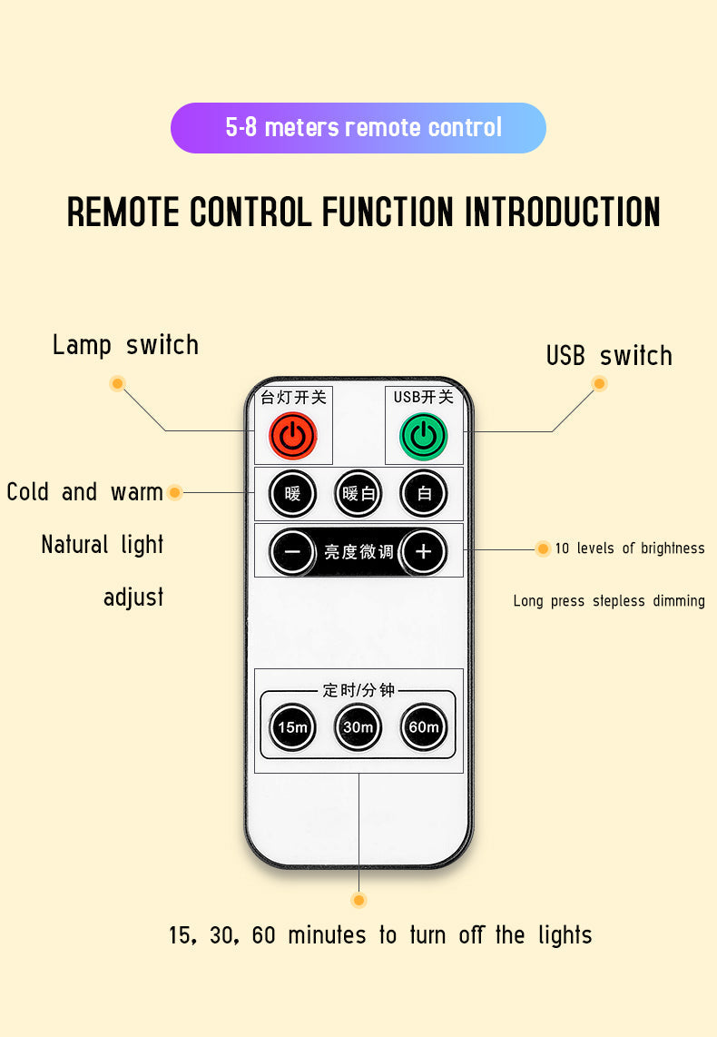Remote Control Luminous Night Light | Bowlift