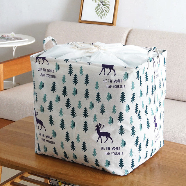 BowLift | Large Capacity Cotton Foldable Laundry Basket