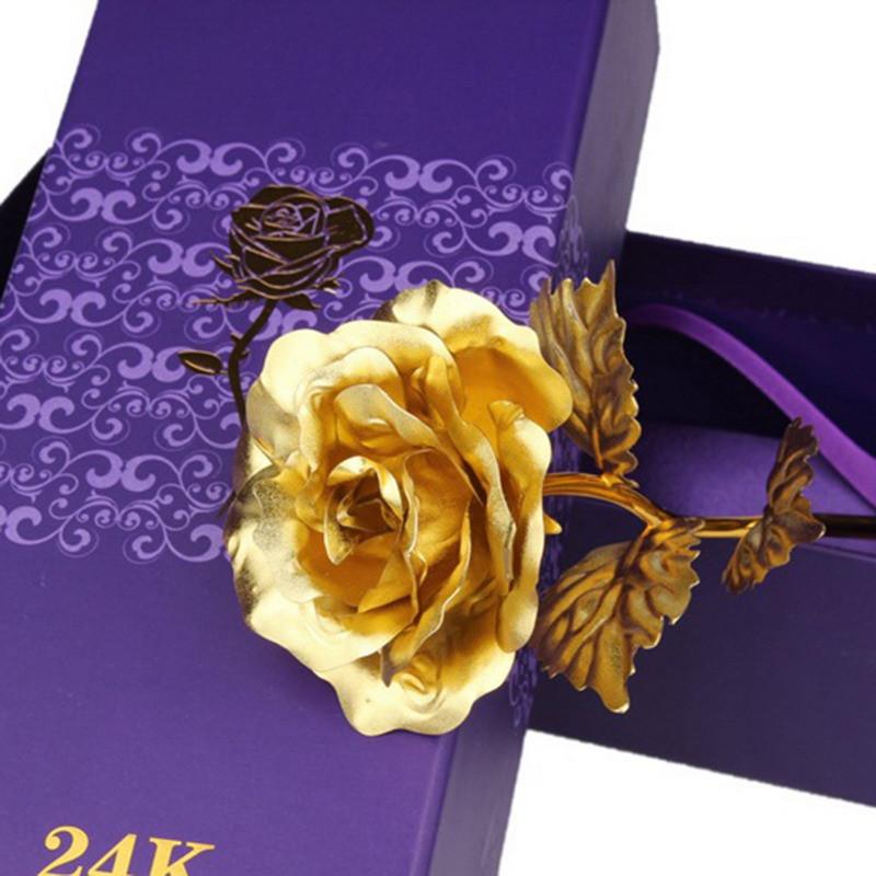 24k Gold Foil Rose - With Box | Bowlift