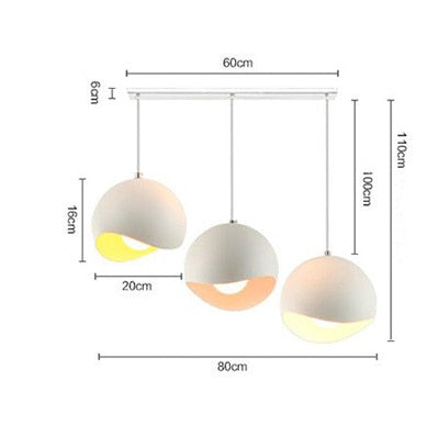 BowLift | Modern Aluminum Eggshell Nordic Pendant Lamp