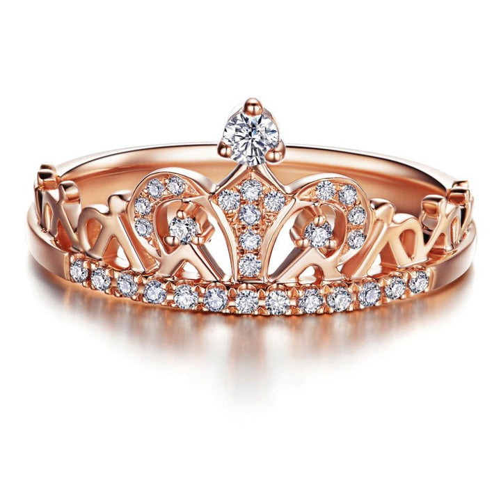 Rose Gold Round Cut Ring | Bowlift