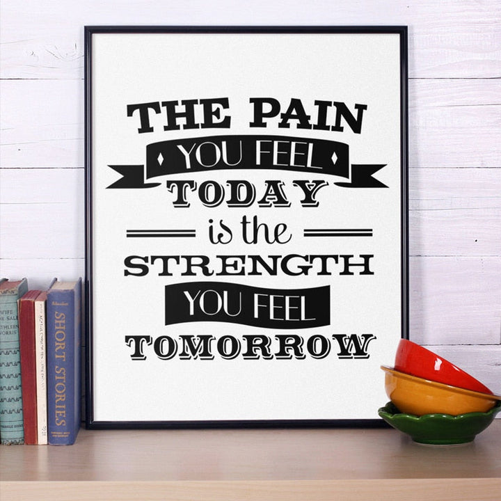 Motivational Fitness Motivation  - Canvas Wall Art Painting | Bowlift