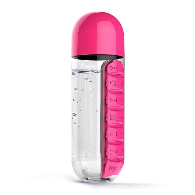 Water Bottle Daily Pill Organizer | Bowlift