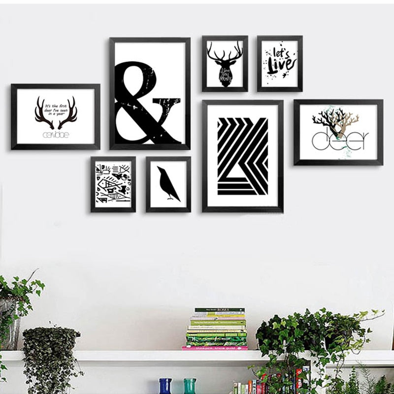 Let's Live Deer - Canvas Wall Art Painting | Bowlift