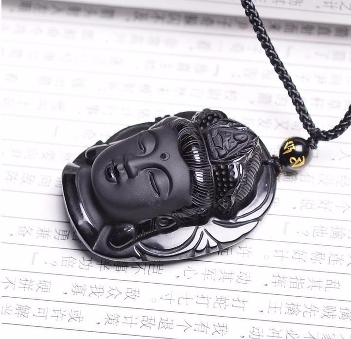 Obsidian Buddha Amulet | Bowlift