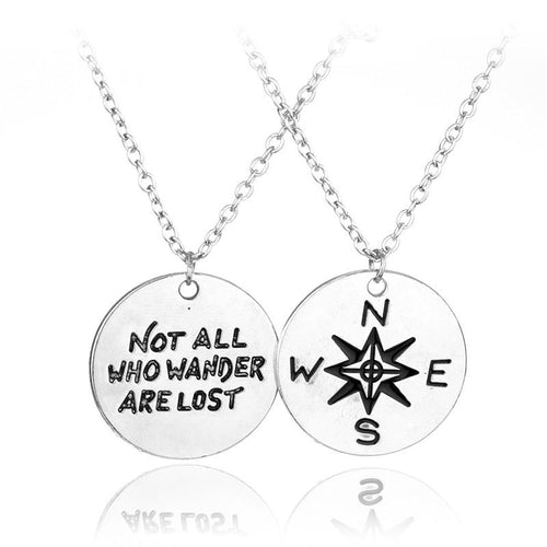 Premium Silver 'Wanderer' Necklace - Two-Sided | Bowlift