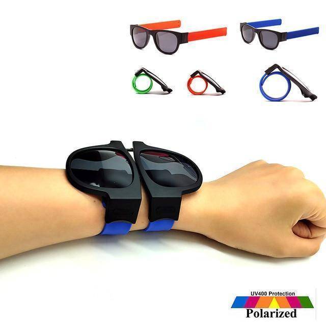BowLift | Slap Sunglasses Polarized Slappable Wrap Bracelet Sun Glasses Wristband Fold Shades