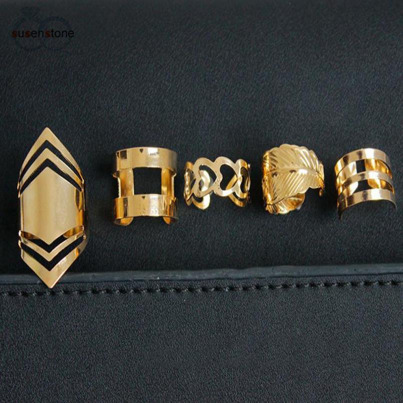 5 Piece Stack of Midi Open Rings | Bowlift