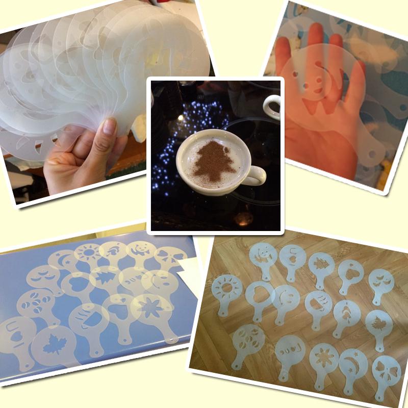 Latte Stencil Kit - 16 Piece Set | Bowlift