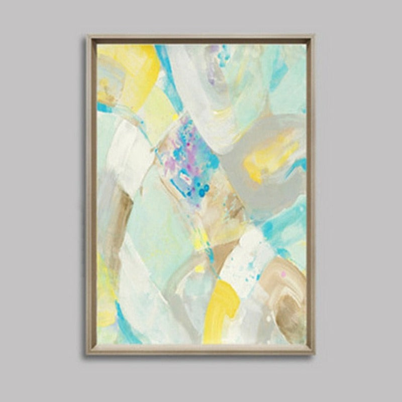Multi Colors Canvas Painting Poster Prints - Canvas Wall Art Painting | Bowlift