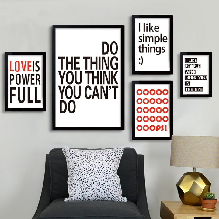 Modern Quotes Inspiring - Canvas Wall Art Painting | Bowlift