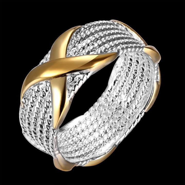 Silver Plated Wrapped Crystal Ring | Bowlift