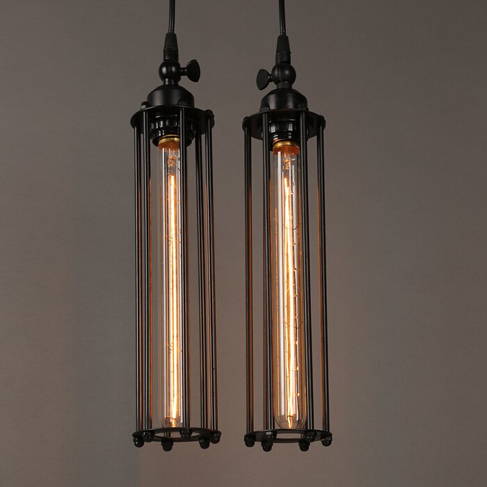 BowLift | Pendant light in vintage country house style - Hanging lamp in iron cage style
