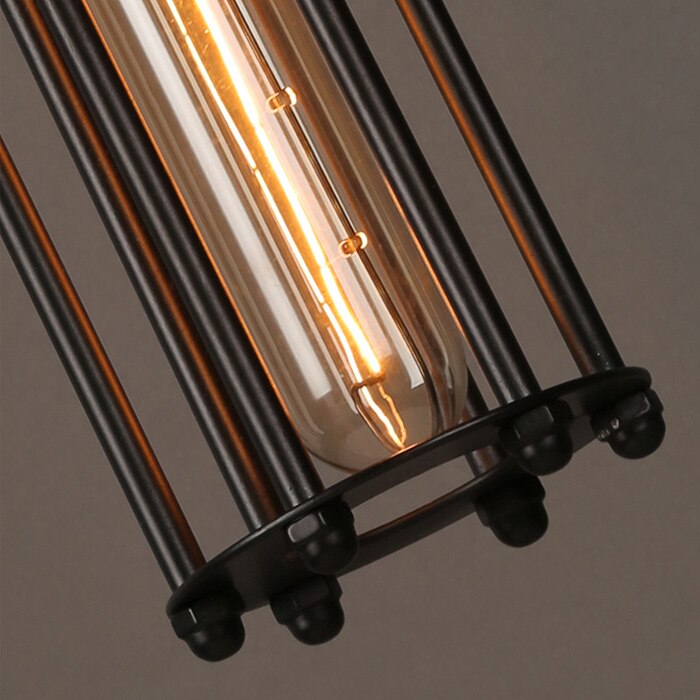 BowLift | Pendant light in vintage country house style - Hanging lamp in iron cage style