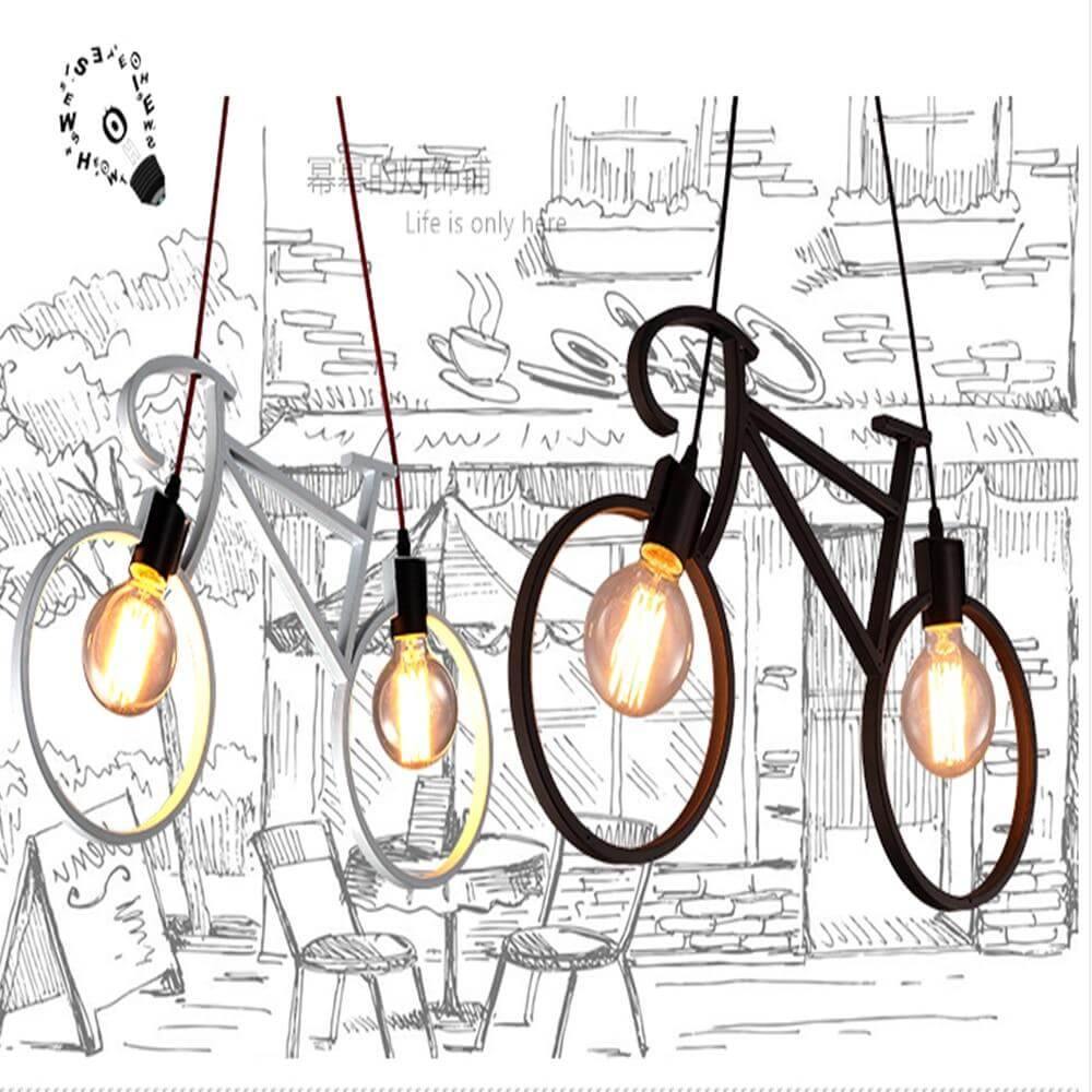 Modern Bicycle Nordic Style Droplight Chandelier Lamp | Bowlift