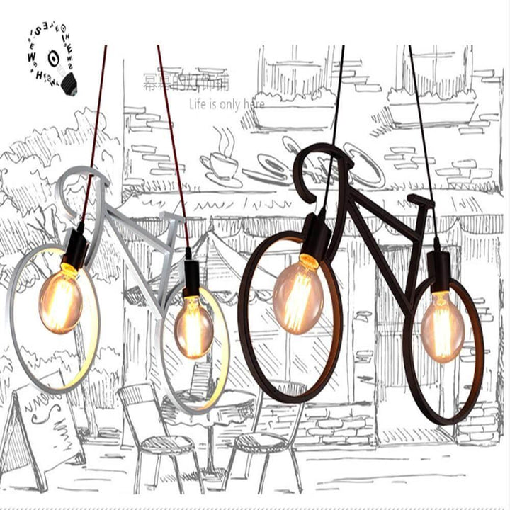 Modern Bicycle Nordic Style Droplight Chandelier Lamp | Bowlift