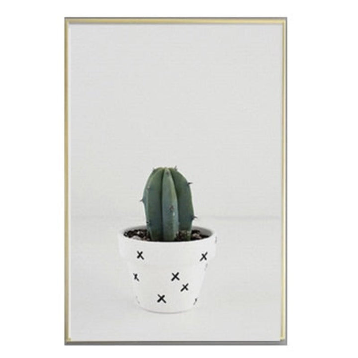 Shark Cactus - Canvas Wall Art Painting | Bowlift