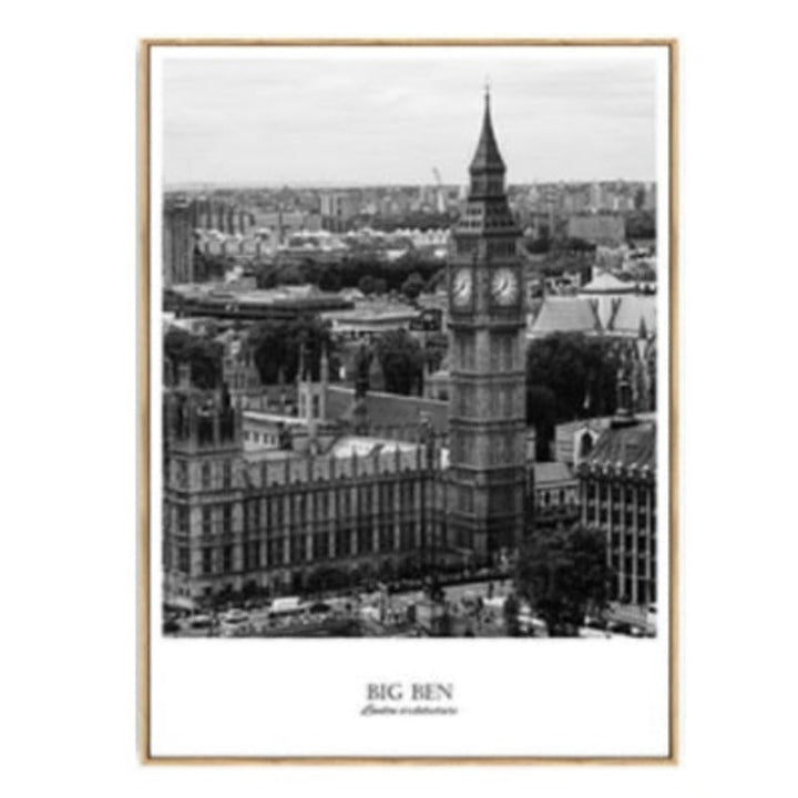 London Map Landscape - Canvas Wall Art Painting | Bowlift