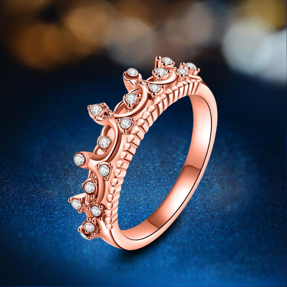 Crown Shaped Crystal Ring | Bowlift