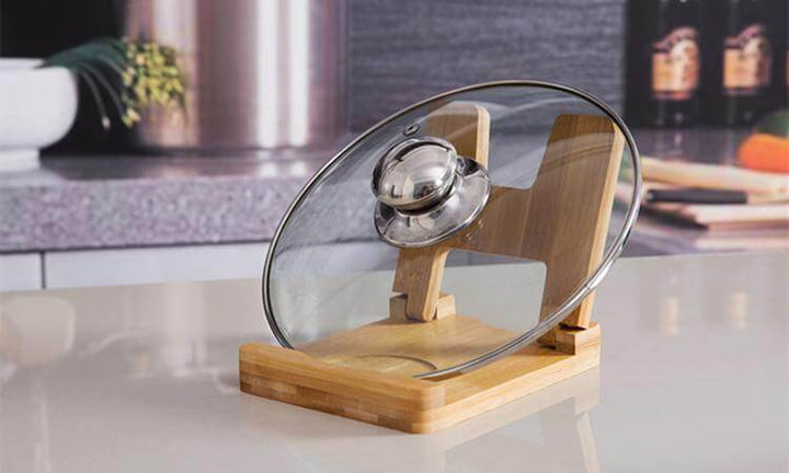 Cutting Board FoldaBowlifte wooden pot lids holder | Bowlift