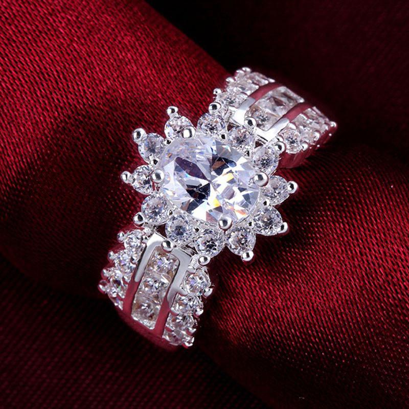 Silver Crystal Ring | Bowlift