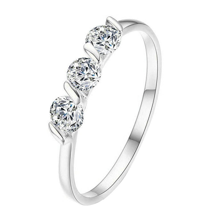Concise Three Crystal Ring | Bowlift
