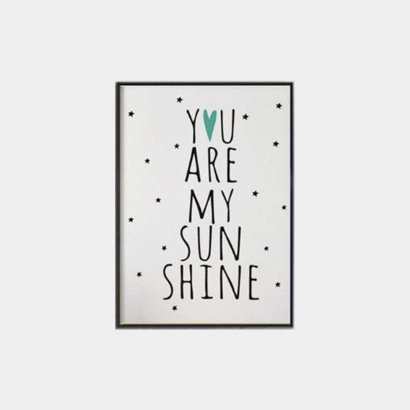 Modern Nursery Love - Canvas Wall Art Painting | Bowlift